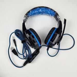 BENGOO G9000 Blue Pro Gaming Headset Wired 3.5mm PS4 PS5 Xbox PC